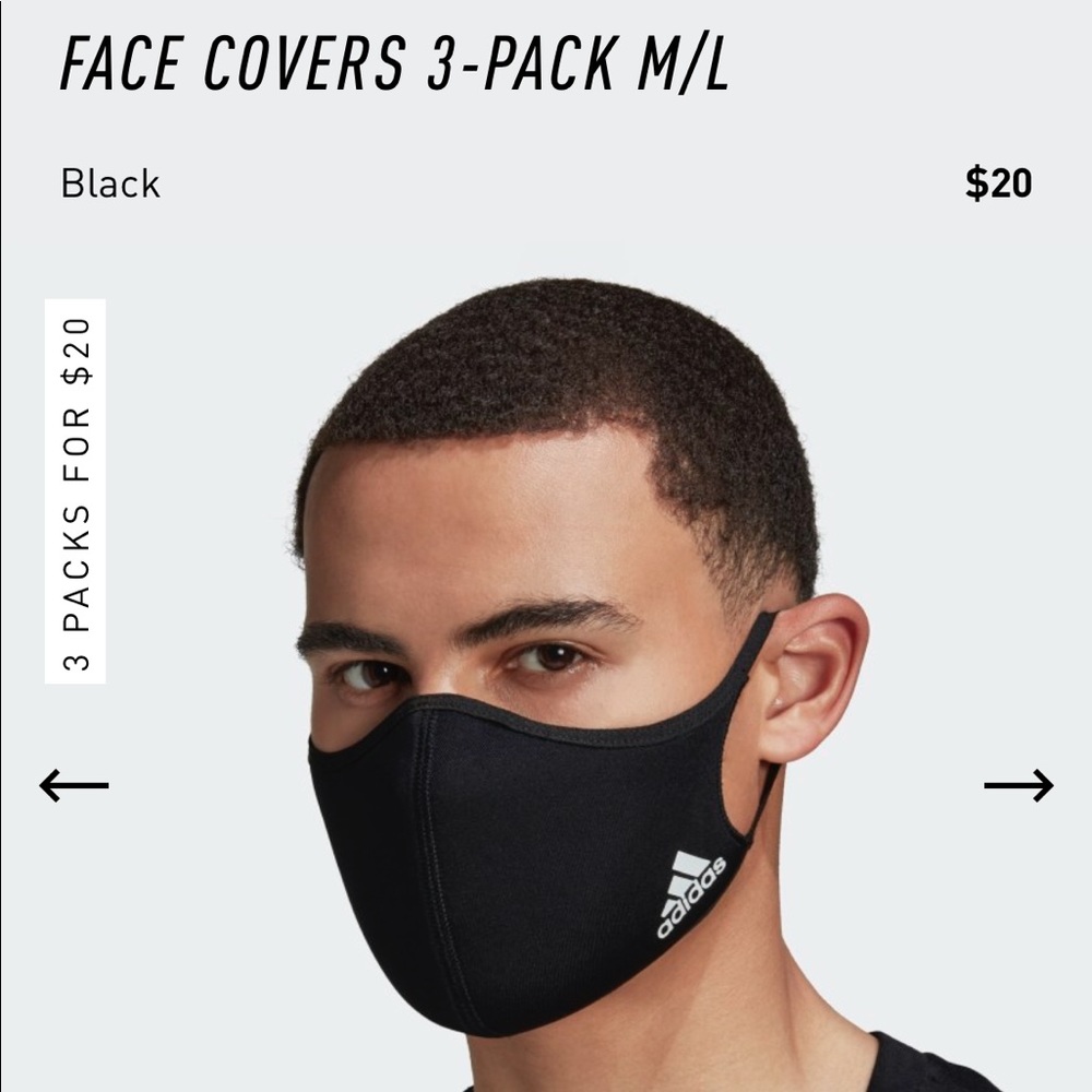 Adidas Masks (3 pack)